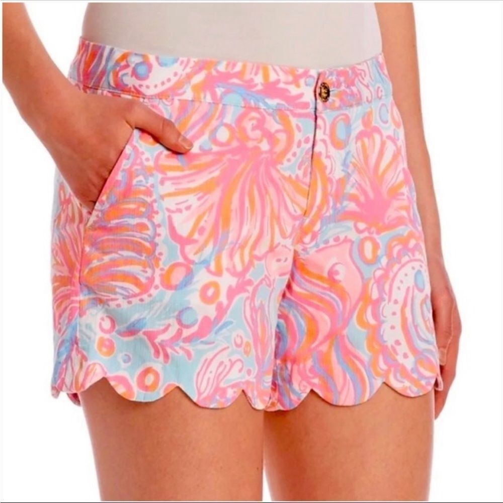 Lilly Pulitzer Too Much Bubbly The Buttercup Shorts Women's Size 0